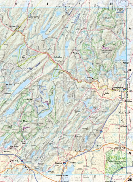New Jersey Atlas & Gazetteer Page 25 Preview 1