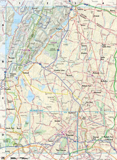 New Jersey Atlas & Gazetteer Page 26 Preview 1