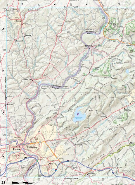 New Jersey Atlas & Gazetteer Page 28 Preview 1