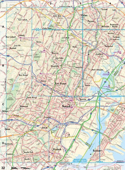 New Jersey Atlas & Gazetteer Page 32 Preview 1