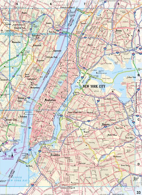 New Jersey Atlas & Gazetteer Page 33 Preview 1