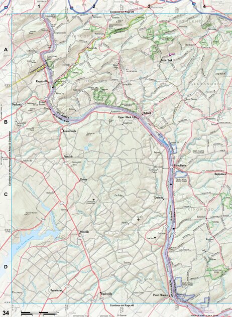 New Jersey Atlas & Gazetteer Page 34 Preview 1