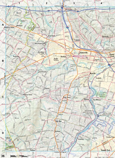 New Jersey Atlas & Gazetteer Page 36 Preview 1