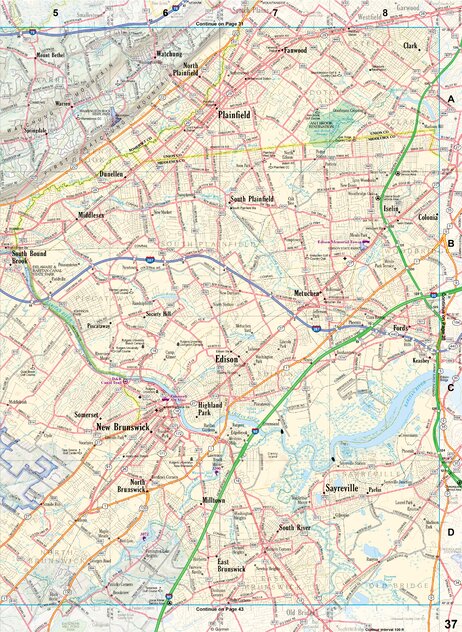 New Jersey Atlas & Gazetteer Page 37 Preview 1