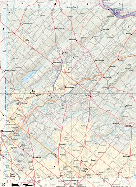 New Jersey Atlas & Gazetteer Page 40 Preview 1