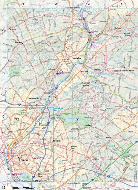 New Jersey Atlas & Gazetteer Page 42 Preview 1