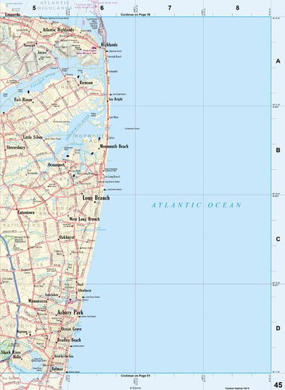 New Jersey Atlas & Gazetteer Page 45 Preview 1