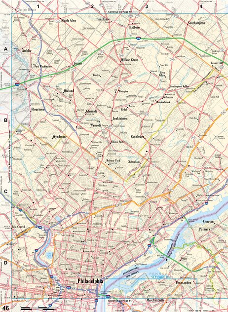 New Jersey Atlas & Gazetteer Page 46 Preview 1