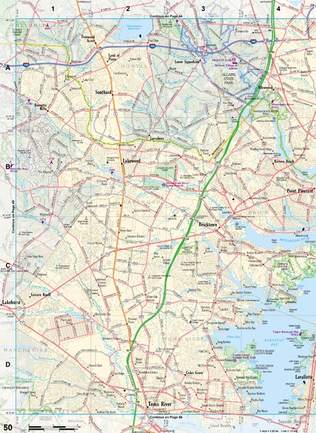 New Jersey Atlas & Gazetteer Page 50 Preview 1