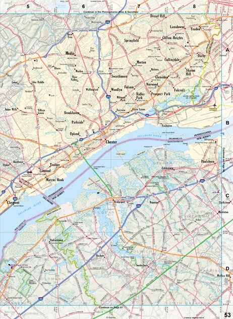New Jersey Atlas & Gazetteer Page 53 Preview 1