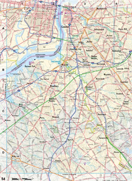 New Jersey Atlas & Gazetteer Page 54 Preview 1