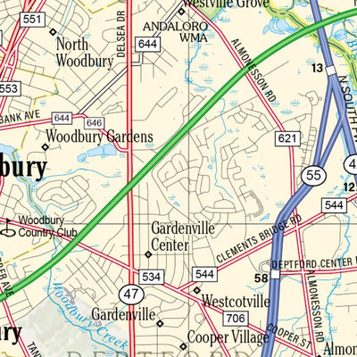 New Jersey Atlas & Gazetteer Page 54 Preview 2