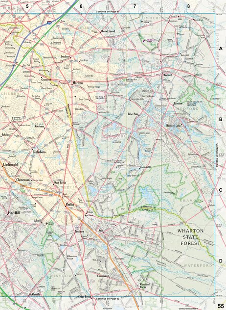 New Jersey Atlas & Gazetteer Page 55 Preview 1