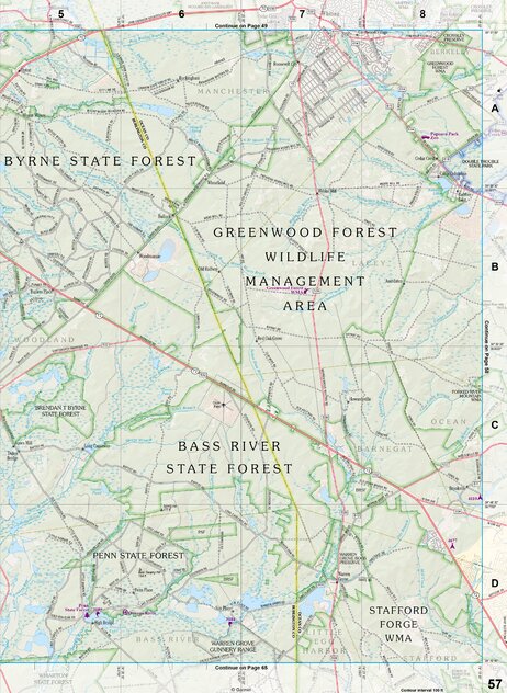 New Jersey Atlas & Gazetteer Page 57 Preview 1