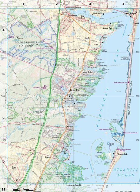 New Jersey Atlas & Gazetteer Page 58 Preview 1