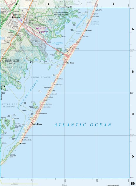 New Jersey Atlas & Gazetteer Page 59 Preview 1