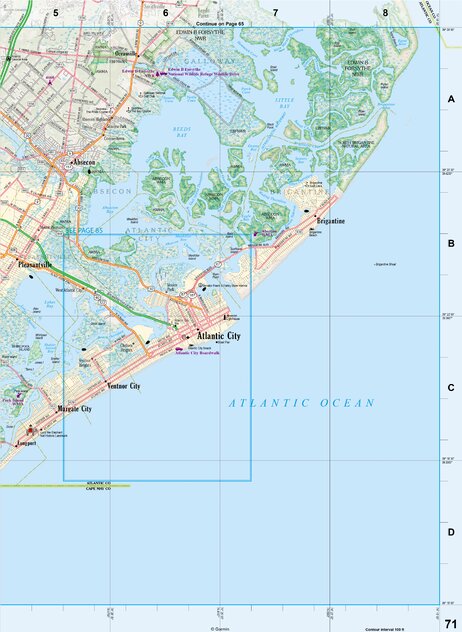 New Jersey Atlas & Gazetteer Page 71 Preview 1