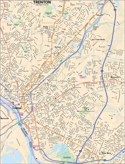 New Jersey Atlas & Gazetteer - Trenton Preview 1