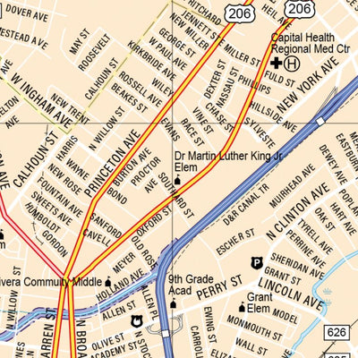 New Jersey Atlas & Gazetteer - Trenton Preview 3