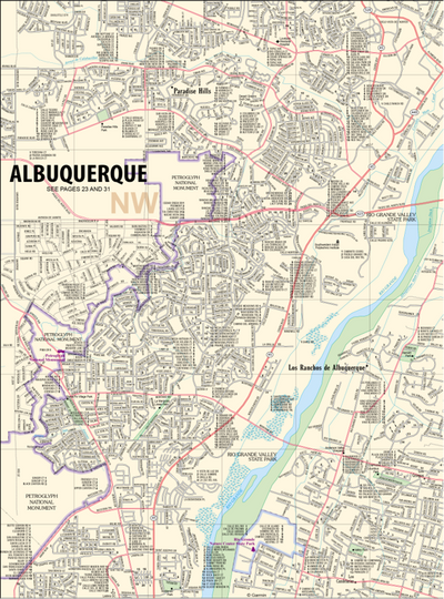 New Mexico Atlas & Gazetteer Albuquerque 1 Preview 1