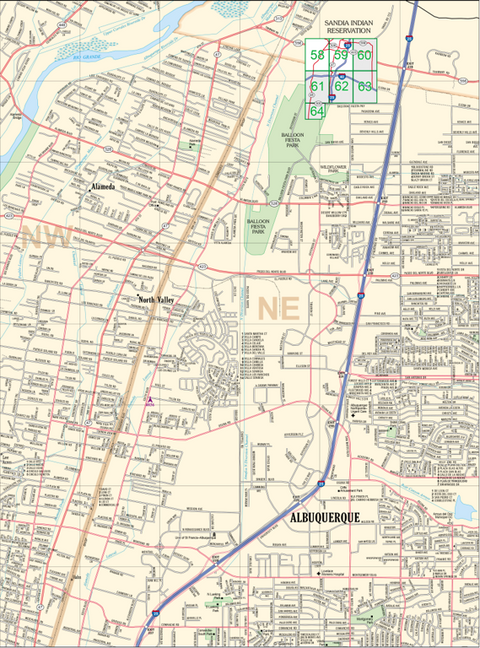 New Mexico Atlas & Gazetteer Albuquerque 2 Preview 1