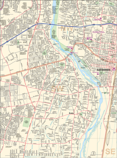 New Mexico Atlas & Gazetteer Albuquerque 4 Preview 1