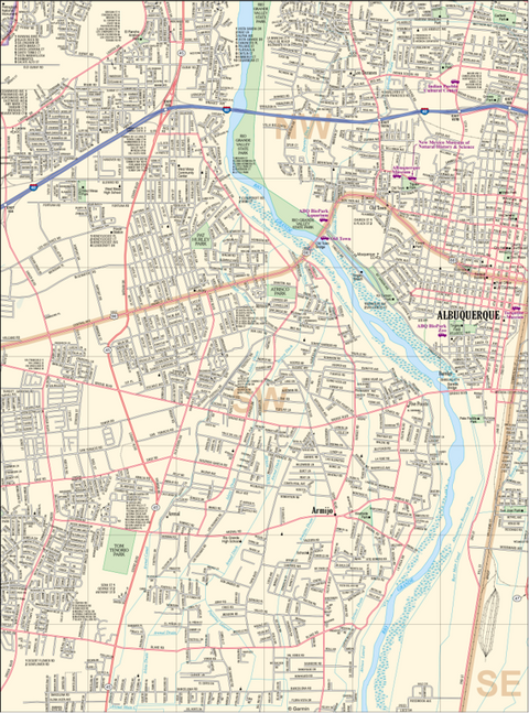 New Mexico Atlas & Gazetteer Albuquerque 4 Preview 1