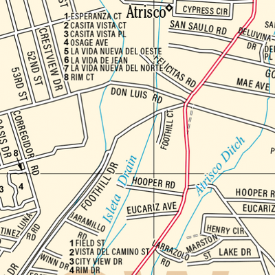 New Mexico Atlas & Gazetteer Albuquerque 4 Preview 2
