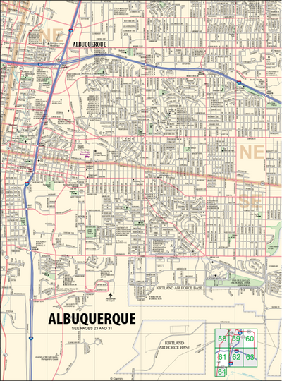 New Mexico Atlas & Gazetteer Albuquerque 5 Preview 1