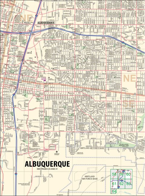 New Mexico Atlas & Gazetteer Albuquerque 5 Preview 1