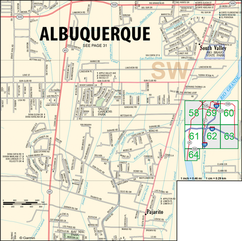 New Mexico Atlas & Gazetteer Albuquerque 7 Preview 1