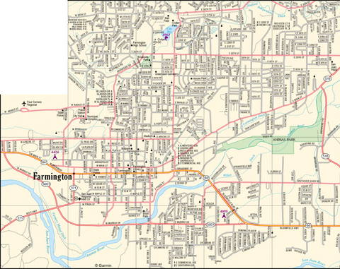 New Mexico Atlas & Gazetteer Farmington Preview 1