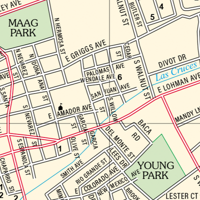 New Mexico Atlas & Gazetteer Las Cruces 2 Preview 2