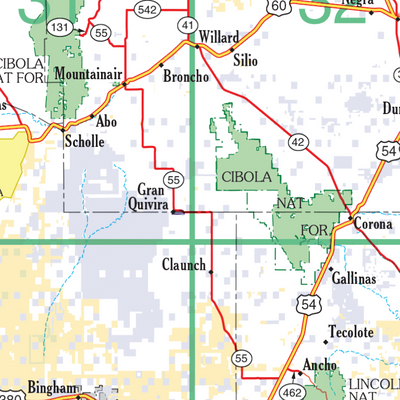 New Mexico Atlas & Gazetteer Overview Map Preview 2