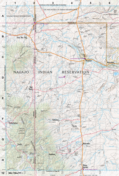 New Mexico Atlas & Gazetteer Page 12 Preview 1