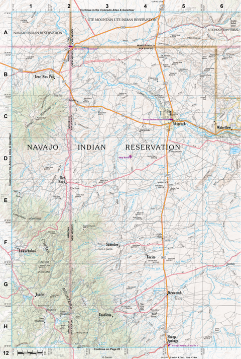 New Mexico Atlas & Gazetteer Page 12 Preview 1