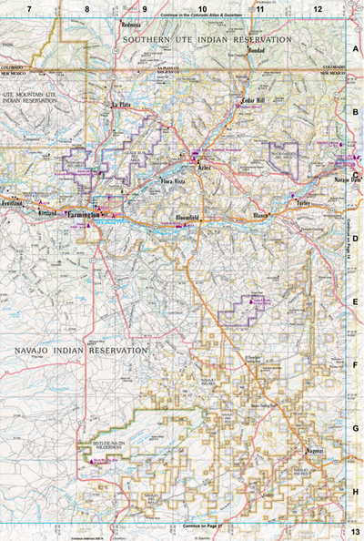 New Mexico Atlas & Gazetteer Page 13 Preview 1