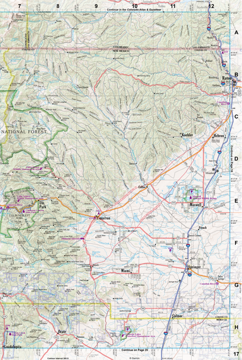 New Mexico Atlas & Gazetteer Page 17 Preview 1