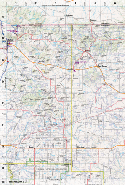 New Mexico Atlas & Gazetteer Page 18 Preview 1