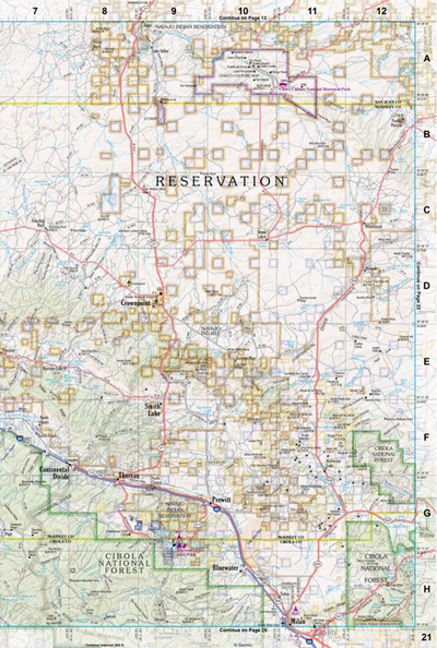 New Mexico Atlas & Gazetteer Page 21 Preview 1