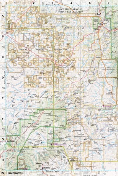 New Mexico Atlas & Gazetteer Page 22 Preview 1