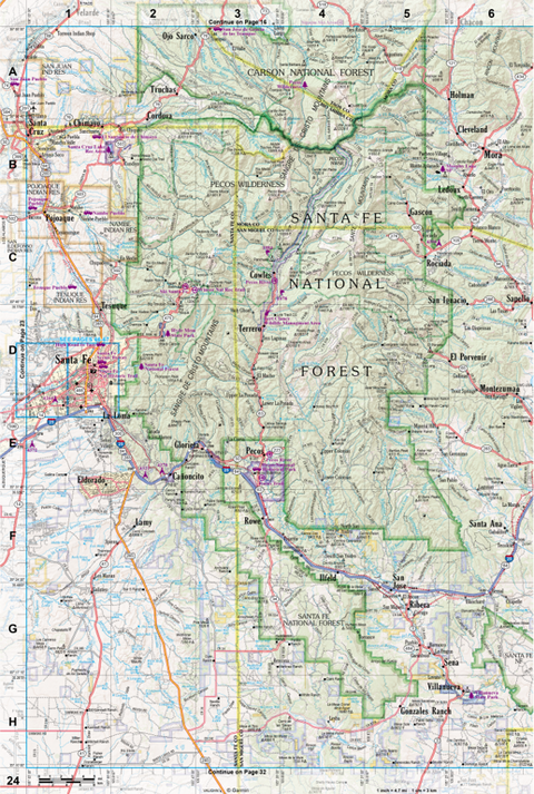 New Mexico Atlas & Gazetteer Page 24 Preview 1