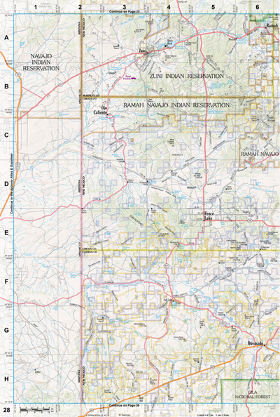 New Mexico Atlas & Gazetteer Page 28 Preview 1