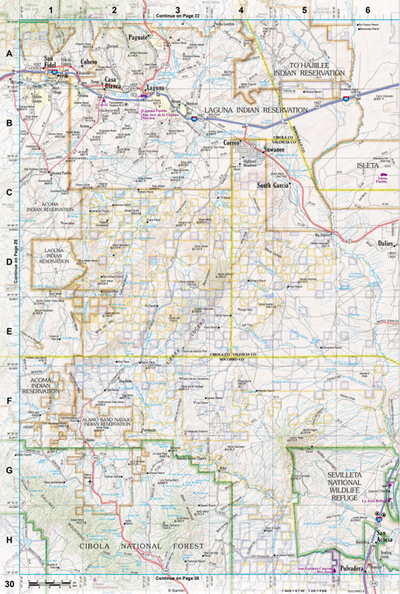 New Mexico Atlas & Gazetteer Page 30 Preview 1