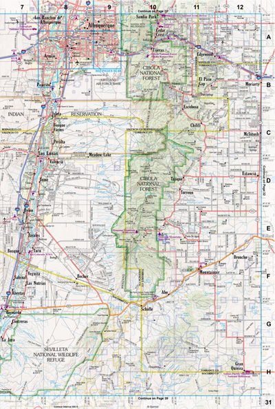 New Mexico Atlas & Gazetteer Page 31 Preview 1