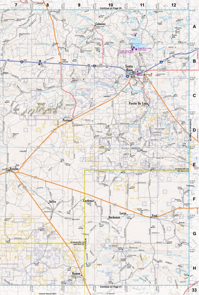 New Mexico Atlas & Gazetteer Page 33 Preview 1