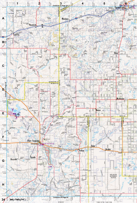 New Mexico Atlas & Gazetteer Page 34 Preview 1