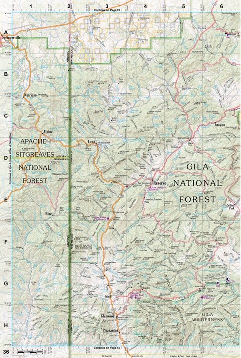 New Mexico Atlas & Gazetteer Page 36 Preview 1