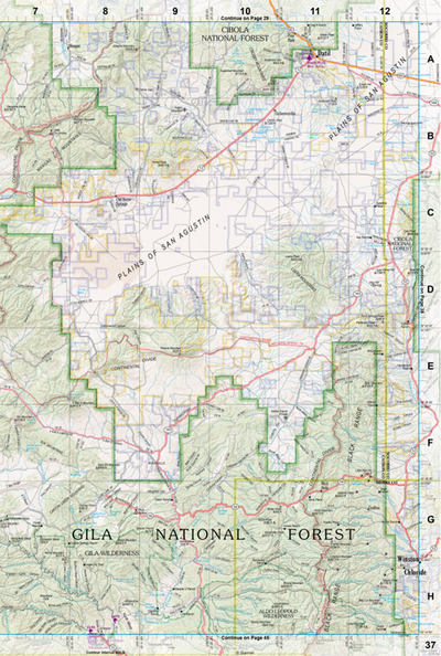 New Mexico Atlas & Gazetteer Page 37 Preview 1