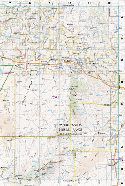 New Mexico Atlas & Gazetteer Page 39 Preview 1